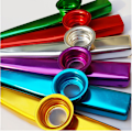 Miniatyrbillede 3 af 5: 6-delt kazoo metalinstrumenter farvet kazoo multi-pak