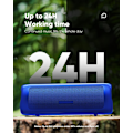 Miniatyrbilde 3 av 5: Bluetooth-høyttaler med HD-lyd, bærbar trådløs, IPX5 vanntett, opptil 24 timers spilletid, TWS-paring, BT5.3, Fo