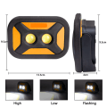 Miniatyrbilde 2 av 5: 1 Stykke Utendørs Mobil Solcelle Bærbar Lampe COB Arbeidslys LED