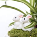 Miniatyrbillede 4 af 5: Sæt med 10 Miniature Fehavekaninpynt