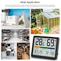 Miniatyrbild 4 av 4: 97x73x19mm, inomhus hygrometer termometer - Digital inomhus termometer med maximal och minimal historik, Växlingsalternativ mellan F / C, Lätt att använda, C