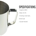 Miniatyrbild 5 av 5: 1 st 600 ml Baristamjölkkanna för kaffemaskin, mjölkskumning