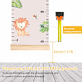 Miniatyrbild 5 av 5: Djurbilder Väggmätare för Barn, Baby Höjdmätare, Canvas Höjdmätare för Pojkar Flickor (Djurbilder 9)
