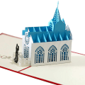 Miniatyrbilde 5 av 5: 1 stk 3D Romantisk Bryllupshilsningskort med Konvolutter Vis