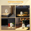 Miniatyrbillede 5 af 5: Touch-sengelampe ideer lamper til hjemmet indendørs lampe guld touch d