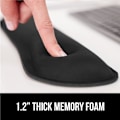 Miniatyrbild 3 av 5: Handledsstöd i Memory Foam för Datortangentbord, Mus, Ergonomisk Design, 2-delat Set, Svart