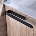 Miniatyrbillede 3 af 5: Sort hamburger serviet holder uden boring, 37 cm lang uld serviet