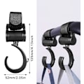 Miniatyrbillede 2 af 5: 2 Pak Buggy Clips Barnevognsclips Stroller Hooks Pushchair Hooks til at hænge dine indkøbsposer, håndtaske eller blepose på