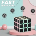 Miniatyrbilde 2 av 5: Speed Cube, Magic Cube Speed Cube - Rask Rotasjon, Magisk Feriegave for Barn og Voksne (3x3) Mørkt Lys