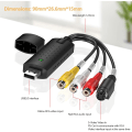 Miniatyrbild 3 av 5: Audio Video Capture Card VHS-omvandlare Digital Video USB