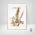 Miniatyrbild 4 av 5: Set med 3 designväggposters med skog, guldblad, palm, oramad, väggdekor för vardagsrum - B - 30x40cm
