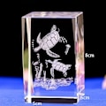 Miniatyrbilde 2 av 5: 1 Stykke Lasergravert Krystalldekorasjon - 3D Havskilpadde