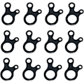 Miniatyrbillede 2 af 5: 16 stk. Sort Aluminium Legering 3 Huller Hurtigtov Multifunktionelt Telte