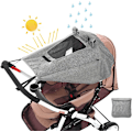 Miniatyrbillede 1 af 5: Solsejl til Barnevogn, Kaleche Solsejl til Pram Carrycot, UV 50