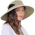 Miniatyrbillede 1 af 5: 1 stk Khaki Hat Mænd Kvinder Solbeskyttelse Sommer UV Beskyttelse