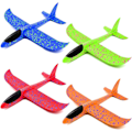 Miniatyrbilde 1 av 5: 4 pakker flyplan, håndkastet skumfly, manuell kastefly, håndkastet fly, utendørs håndkastet lekefly, skumfly for gutter og jenter (Modell 1)