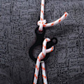 Miniatyrbillede 4 af 5: 16 stk. Sort Aluminium Legering 3 Huller Hurtigtov Multifunktionelt Telte
