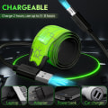 Miniatyrbillede 5 af 5: Genopladelig LED-armbånd, velegnet til løb og gåture om natten (2 stk.)