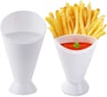 Potatisfriteshållare, Regerly 2-pack Plast Bärbar 2 i 1