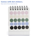 Miniatyrbillede 3 af 5: 1 hvid mini skrivebords kalender