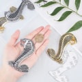 Pikkukuva 3 / 5: 4 kpl 95x59mm 3D Cobra Snake -tarratarrat 3D-embleemitarrapaketti Auto
