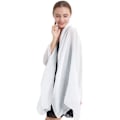 Miniatyrbillede 2 af 5: Dames Bomuldssjal Ensfarvet Stor Gennemsigtig Shawl Wraps Til Aften
