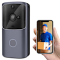 Miniatyrbillede 3 af 4: (Sort) To-vejs lyd, HD-video, bevægelses- og chime-app-advarsler,