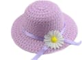 Babyflicka Blomma Gräshätta (Hattens Omkrets 52-54cm, Lila),