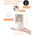 Miniatyrbillede 2 af 5: Aromaterapi Diffusorer, 120ml Æterisk Olie Diffusorer, Luftfugtighed med Stearinlys