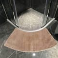 Badeværelsesmåtte, Lille Kvartcirkel Rundt Brusebadsmåtte,