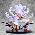 Pikkukuva 2 / 5: Luffy Action Figure, Gear 5 Luffy Animenukkehahmo PVC-hahmohahmo Leikkikokoelma Lahja Luova C