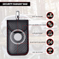 Miniatyrbillede 3 af 5: Pakke med 2 Anti RFID Bilnøgle Etui Pung, Signalblokerende Pung, RFID Signalblokerende Punge til Bilnøgle(3)