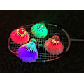 Pikkukuva 2 / 5: 4 kpl Sulka Badminton Set Pimeä Yö Glow Sulkapallo Linnut