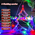 Miniatyrbilde 5 av 5: Julepynt, Julevindulys, 138 LED Multicolor Lyslenke Fjernkontroll 8 Blinkende Moduser Ledningsdrevet