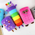 Miniatyrbilde 3 av 5: 10 stk/sett Numberblocks plysjleker pedagogiske utstoppede tallblokker leker tegneseriefigur utstoppede plysj barn gave fire 18cm