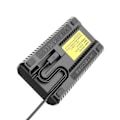 Miniatyrbillede 2 af 4: Dobbelt oplader Nitecore USN3 PRO - Sony NP-F - Hurtigopladning - LCD-skærm - Intelligent system Svart