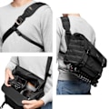 Miniatyrbillede 4 af 4: Foto taske messenger - Lowepro - ProTactic MG 160 AW II - Sort - Rum til computer - Justerbar rem