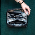 Miniatyrbillede 3 af 3: Opbevaringspouch - Peak Design - Tech Pouch - Grøn - Origami-lommer - Lynlåset