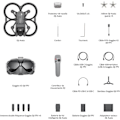 Pikkukuva 6 / 6: Drone DJI Avata Fly Smart Combo - 4K 50ips ja 60ips - Musta Svart