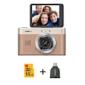 Pikkukuva 1 / 2: Kodak Pixpro C1 – Ultra-kompakti digitaalikamera, 13MP, 4X zoom, 2.8" LCD-näyttö, LED-salama, sisäinen akku – Beige