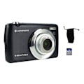 Miniatyrbillede 3 af 5: AGFA PHOTO - Compact Cam DC8200 digitalkamera - Sort - Etui + 16 GB SD-kort