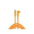 Pikkukuva 2 / 2: TETHER TOOLS USB-C - USB-C 90° kulmakaapeli TetherPro CUC15RT - Oranssi 4,60m