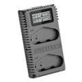 Miniatyrbillede 1 af 4: USB-oplader - Nitecore - UCN4 PRO - Kompatibel med Canon LP-E4 & LP-E4N - 1000 MA - LCD-skærm