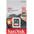 Miniatyrbild 3 av 3: SDHC-minneskort UHS-I - SANDISK - Ultra - 16 Go - Klass 10 - Läs hastighet upp till 48 Mo/s