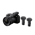 Miniatyrbillede 2 af 4: Microfon trådløs - Sony - ECM-W3 - Digital - Hvid - Rækkevidde 150m Vit