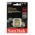 Pikkukuva 2 / 3: SDXC-muistikortti - SANDISK - Extreme 64GB - 170MB/S - 80MB/S - UHS-I Class 10 U3 V30