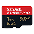 Miniatyrbild 1 av 3: SanDisk Extreme PRO 1 TB Class 10 microSDXC-kort, UHS-I, v30 Video Speed Class Shock Resistance, Vattentätt