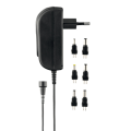 Miniatyrbild 3 av 4: Nätadapter 240V till 3-12 V DC, 1,5 A, utbytbara kontakter, USB