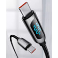 Miniatyrbild 1 av 10: 100W USB-C 2m laddkabel med Display för mobiler och datorer