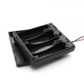 Miniatyrbild 2 av 4: Batterikassett Batterihållare Batterilåda för 4xAA med på/av